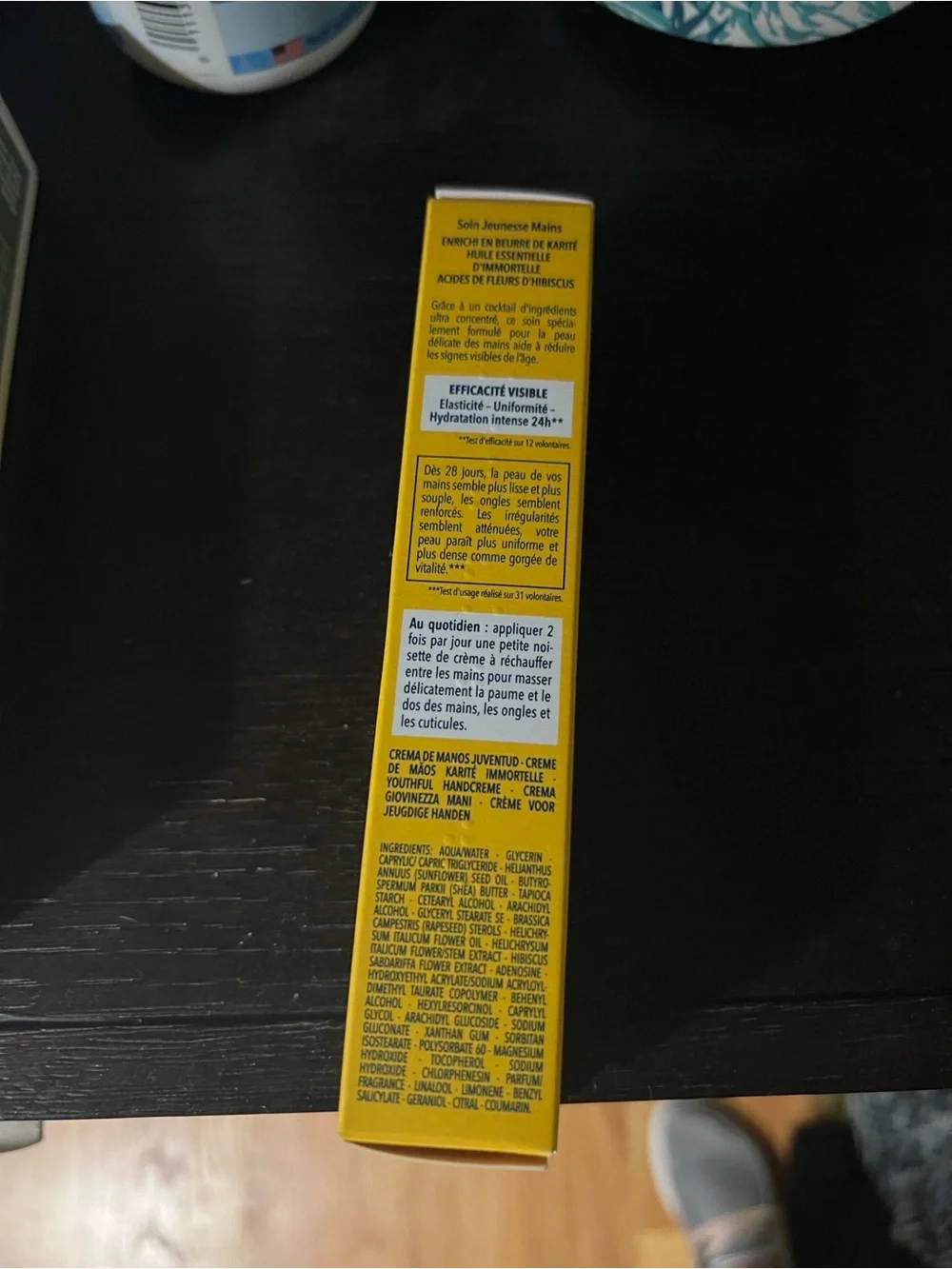 L'OCCITANE Yellow Immortelle Shea Hand Cream Box